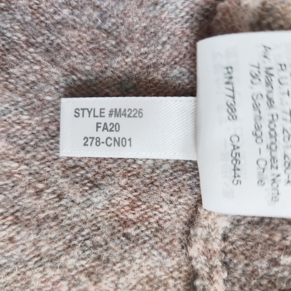 Madewell Wool Blend Walker Cardigan Sweater, Open Front, Pockets, Slouchy Fit M - Picture 8 of 12